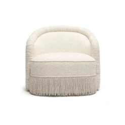 Pamela Cream Boucle Tassel Lounge Chair -TOV Furniture Store TOV S68984.media .03