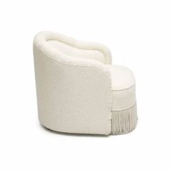 Pamela Cream Boucle Tassel Lounge Chair -TOV Furniture Store TOV S68984.media .05