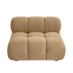 Calliope Cafe Au Lait Performance Velvet Modular Armless Chair 8 Calliope Cafe Au Lait Performance Velvet Modular Armless Chair -TOV Furniture Store TOV S69015.media .03