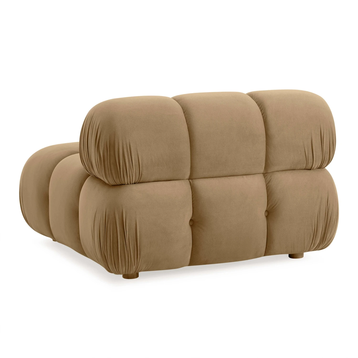 Calliope Cafe Au Lait Performance Velvet Modular Armless Chair 4 Calliope Cafe Au Lait Performance Velvet Modular Armless Chair - Image 4