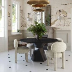 Manu Nubby Performance Fabric Side Chair -TOV Furniture Store TOV S69033 Dining