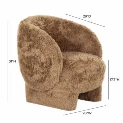 Kiki Vegan Shearling Accent Chair -TOV Furniture Store TOV S69044.media .06