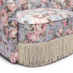 Pamela Spring Floral Print Tasseled Lounge Chair 11 Pamela Spring Floral Print Tasseled Lounge Chair -TOV Furniture Store TOV S69127.media .05