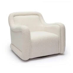 Charli Boucle Swivel Chair