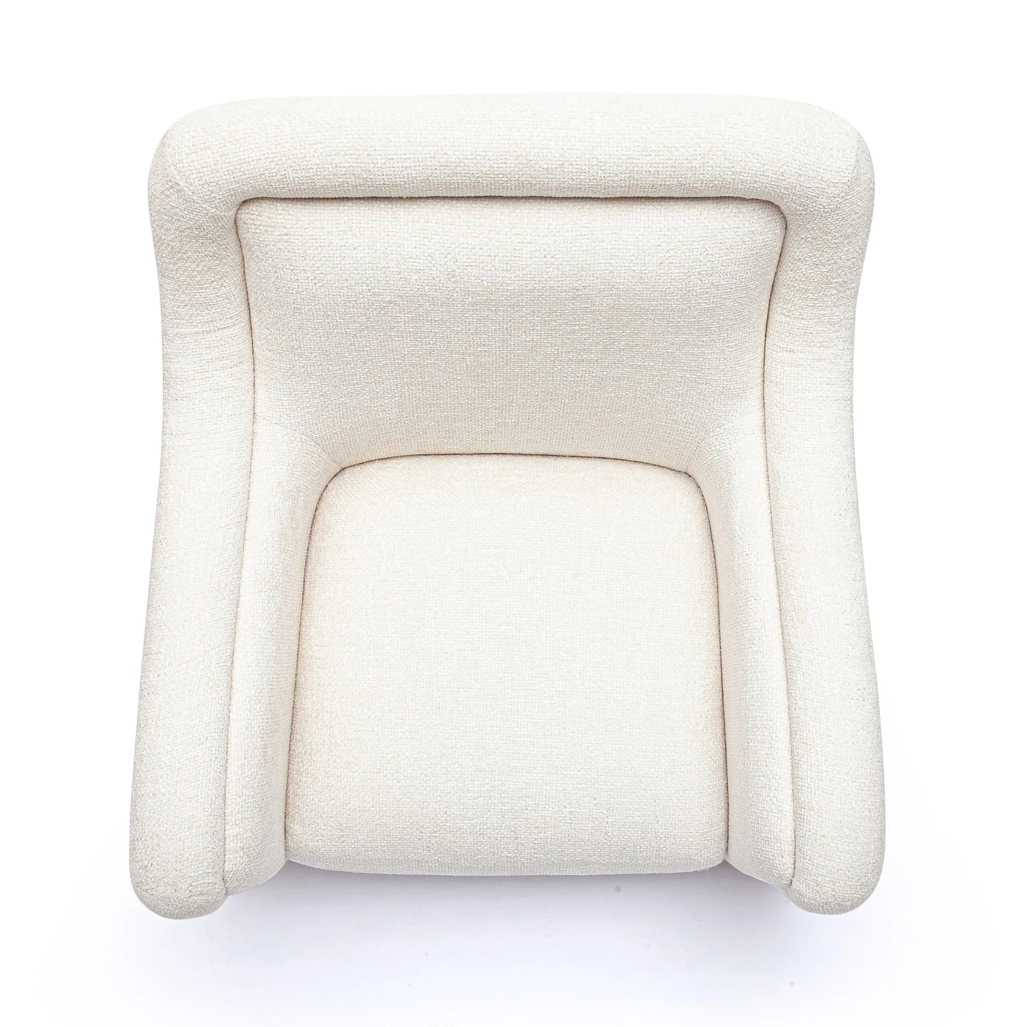 Charli Cream Basketweave Chenille Swivel Chair 6 Charli Cream Basketweave Chenille Swivel Chair - Image 6